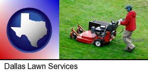 Dallas, Texas - a lawn mowing service