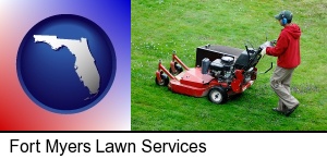 a lawn mowing service in Fort Myers, FL