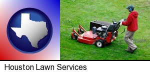 Houston, Texas - a lawn mowing service