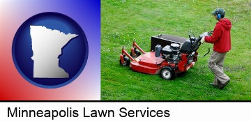 a lawn mowing service in Minneapolis, MN