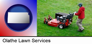 a lawn mowing service in Olathe, KS