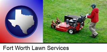 a lawn mowing service in Fort Worth, TX